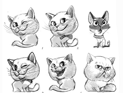 cat02 2d animation illustration иллюстрация