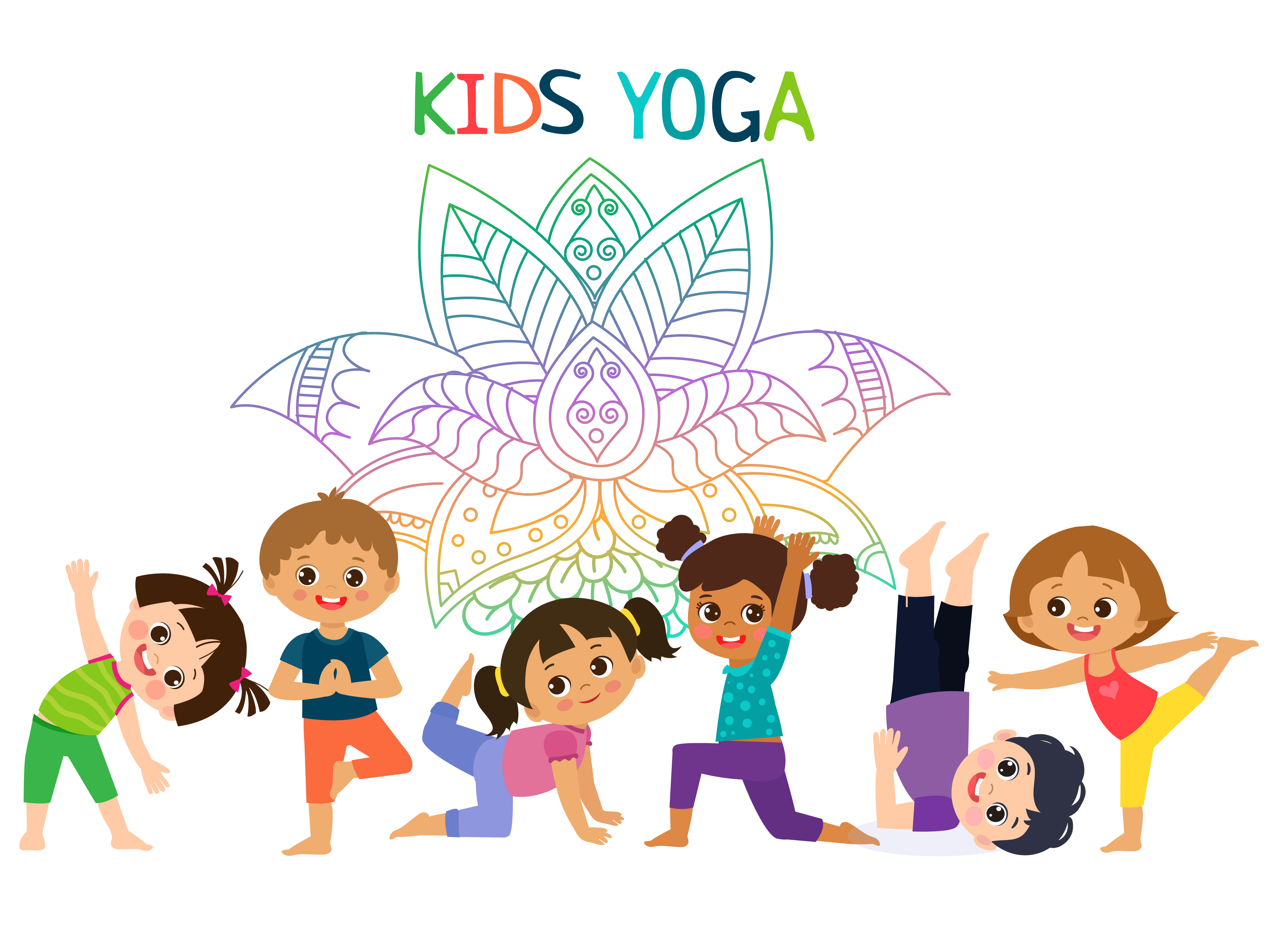 Kids Yoga 2 by AnEmeStudio on Dribbble