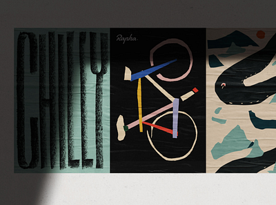 Rapha Collection ballasiotes cycling design poster rapha siotes studio