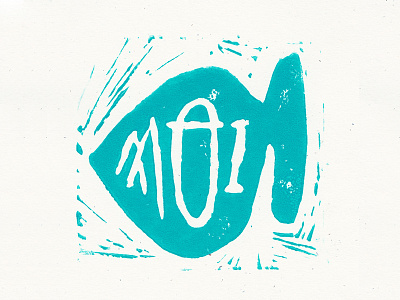 Moi identity - Blockprint blockprint design fish identity illustration indigenous mexico moi native otomi