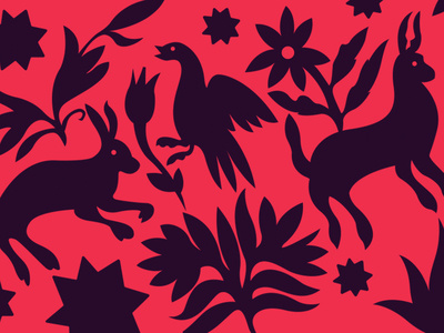 Otomi textile pattern