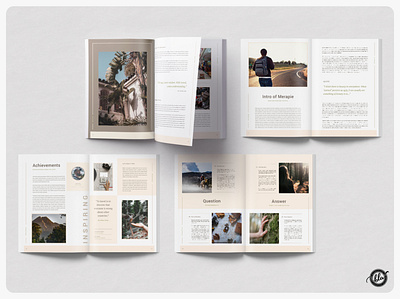 MERAPIE Travel Magazine adventure editorial indesign layout design magazine magazine template merapi merapie minimal layout minimalist modern mountain multipurpose nature photography print design templates travel