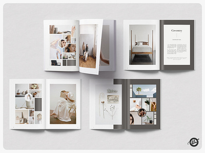 COVENTRY Moodboard Ebook adobe clean color coventry creative ebook ebook cover editorial indesign layout design minimal layout minimalist modern moodboard moodboard template moody photography professional template design templates