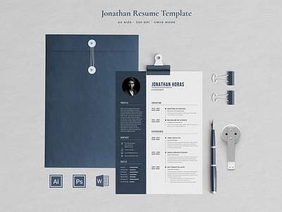 Resume 03 Pages | Horas a4 size cover letter cv design illustrator job minimalist modern photoshop profesional professional resume resume resume cv resume template templates word