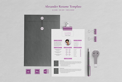 Resume 04 Pages | Soeprapto a4 size illustration layout layout design minimalist modern print design professional resume resume cv resume design resume template resume templates template template design templates