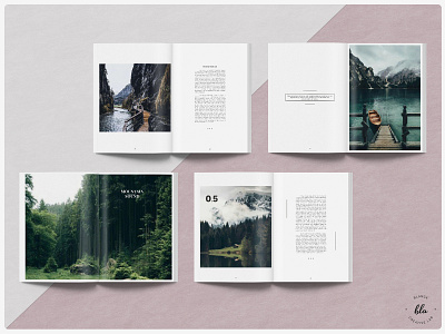 Redleaf Nature Magazine a4 size adobe book design editorial indesign indesign template layout layout design magazine magazine design minimal minimalist modern photography print design professional template design templates us letter