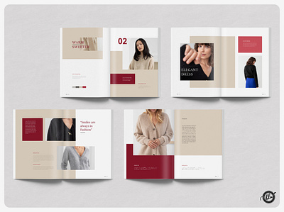 KRISTIN Winter Lookbook a4 size catalog clothing coating editorial indesign indesign template layout layout design lifestyle lookbook magazine minimalist modern print design template design templates wearing winter woman