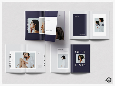 CETERA Photography Portfolio a4 size branding catalog editorial feminine indesign template layout design lookbook magazine minimal layout minimalist model modern photographer photography print design professional template design templates