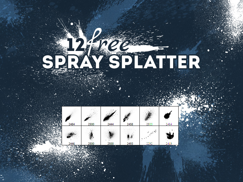 free spray paint brush photoshop