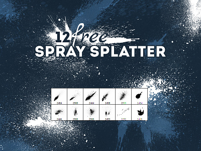 Free Spray Splatter Photoshop brushes brush free freebie freebies paint photoshop resources splatter spray