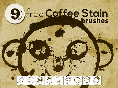Free Coffee Stain Photoshop brushes brown brush coffee free freebie freebies photoshop resources