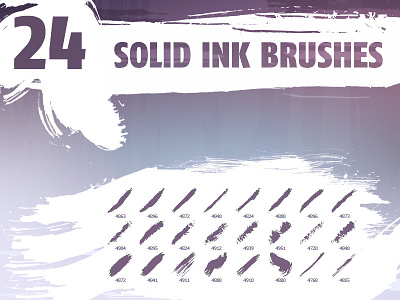 Solid ink brush pack