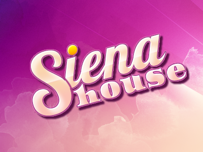 Siena House fireworks logo retro vector vintage