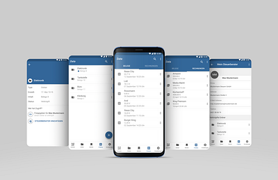 Administration of digital Receipts for Android administration android app app ui ui ux design ux