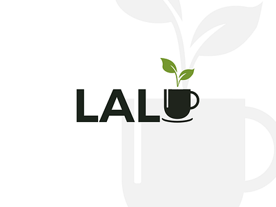 Tea Lalu Logo branding design logo minimal tea type typography