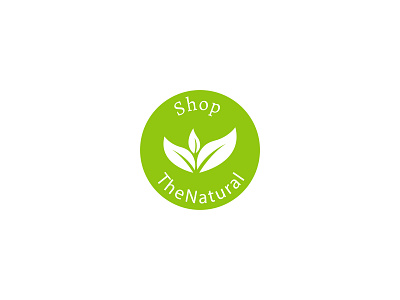 Natural Shops Logo brand branding clean design flat identity logo minimal typography vector website