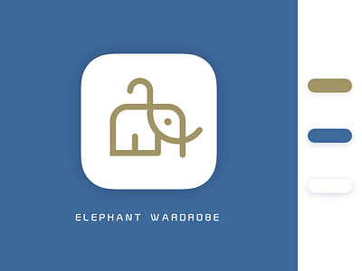 Elefanti Wardrobe ui 品牌 图标 插图 设计