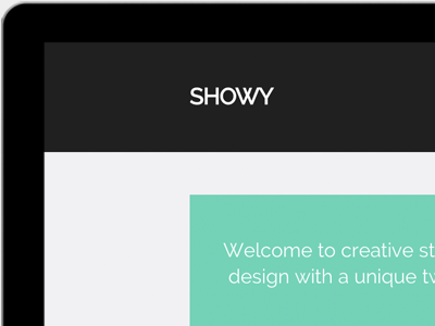 Showy Theme design portfolio themeforest web wordpress