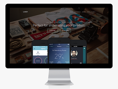 Landy - Landing page WordPress theme