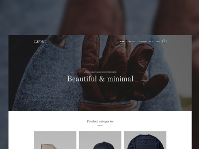 WIP - Cleayn clean e commerce minimal theme webshop woocommerce wordpress