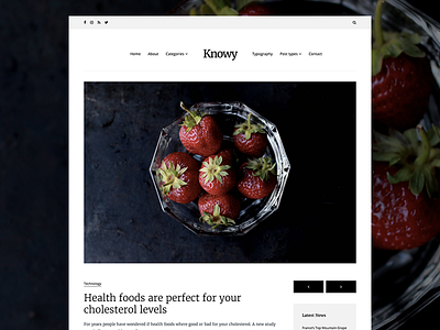 Knowy - Clean Magazine Theme (WIP)