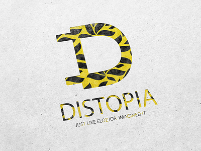 Day 4 / 26 - Logo with D - Distopia branding design handmade illustration illustrations inspiration logo mockups process ui