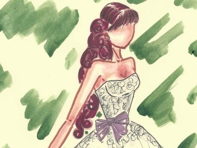 WEDDING DRESSES INSPIRATION I dress illustration wedding