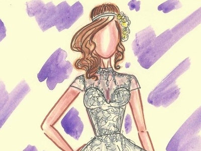 WEDDING DRESSES INSPIRATION IV dress illustration wedding