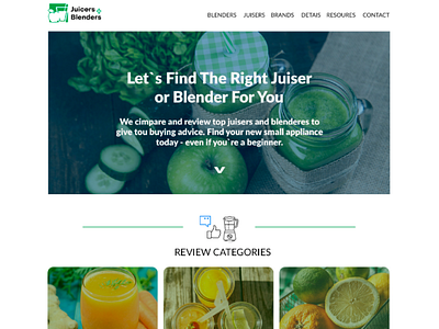 Juicers web design