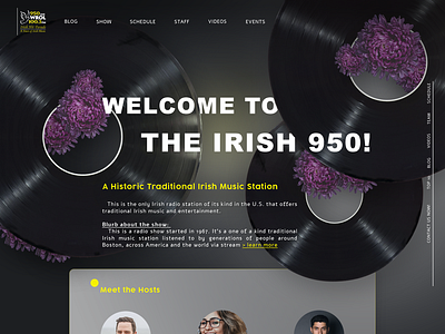 Web design for Irish Radio station