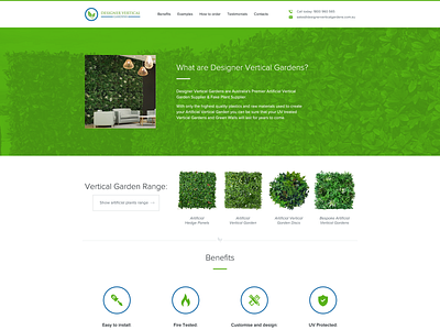 Designer Vertical Gardens banner ads branding graphic design icon illustration logo ui web design web design