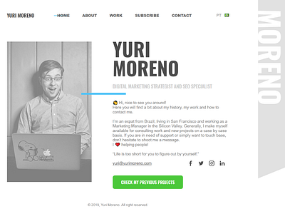 Yuri Moreno branding design graphic design javascript landing page logo ui ui web design web design wordpres