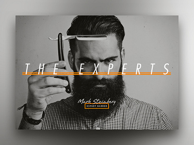 The Experts barber beard cosmetics men