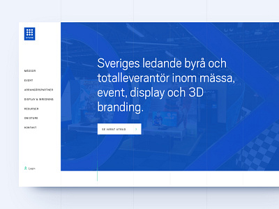 Sture event – Site design blue contact grid landing news site ui ux