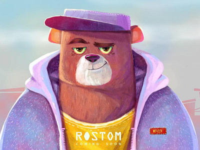 Rostom animal art direction bear character character design concept art digital painting furry humane illustration