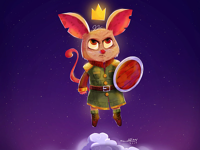 Warrior mouse animal artdirection character design concept art digital painting illustration mouse warrior