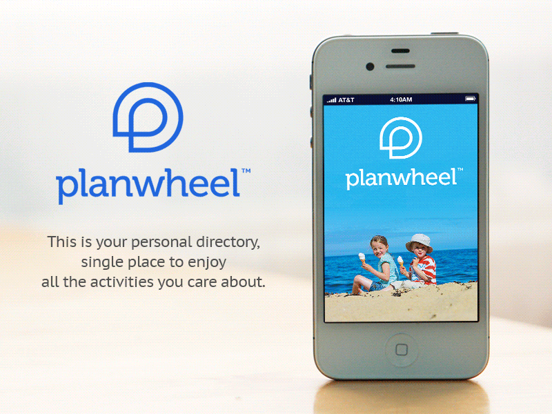 Planwheel Application activities app application attractive blue creative directory flat personal plan planwheel wheel