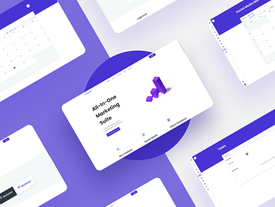 Landing page for an awesome SaaS – Marketier landing page minimal ui web app website