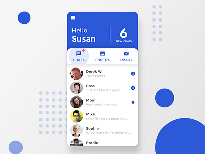 Email / Messenger app design