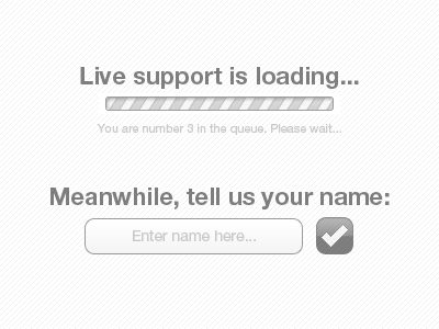 Mobile Live Support Wireframes (1/3)