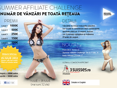 2parale – Summer Affiliate Challenge 2parale affiliate campaign challenge design landing landing page page promotion summer