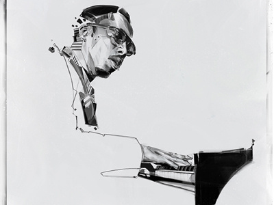Jazz Art (Thelonious Monk) abstract design grafics music portrait