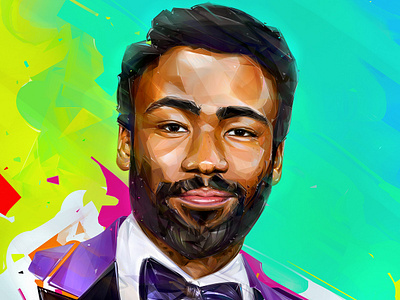 Childish Gambino art background design illustration portrait