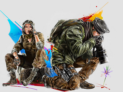 Nomad-Maverick art esports games illustration portrait poster print ubisoft