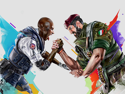 Clash-Maestro design esport games illustration portrait ubisoft
