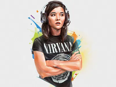 ANNEMUNITION art cover design esports illustration portrait poster print