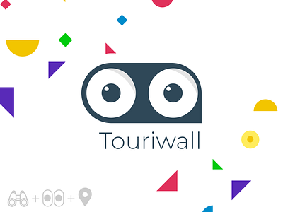 Touriwall Logo branding colorful identity logo ui