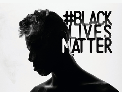 Black Lives Matter movement typogaphy