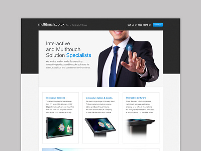 Multitouch Landing Page