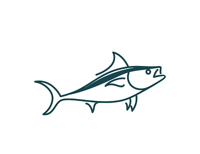 Fish animal fish japanese logo restaurant sushi tuna